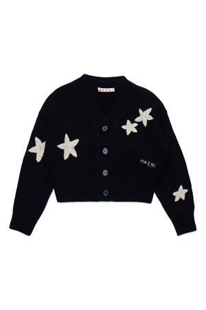 cardigan in lana nero MARNI KIDS | M01204M00TA0M900